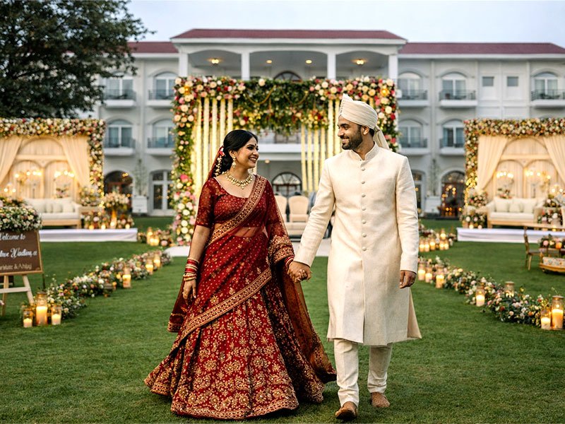 Destination wedding decor